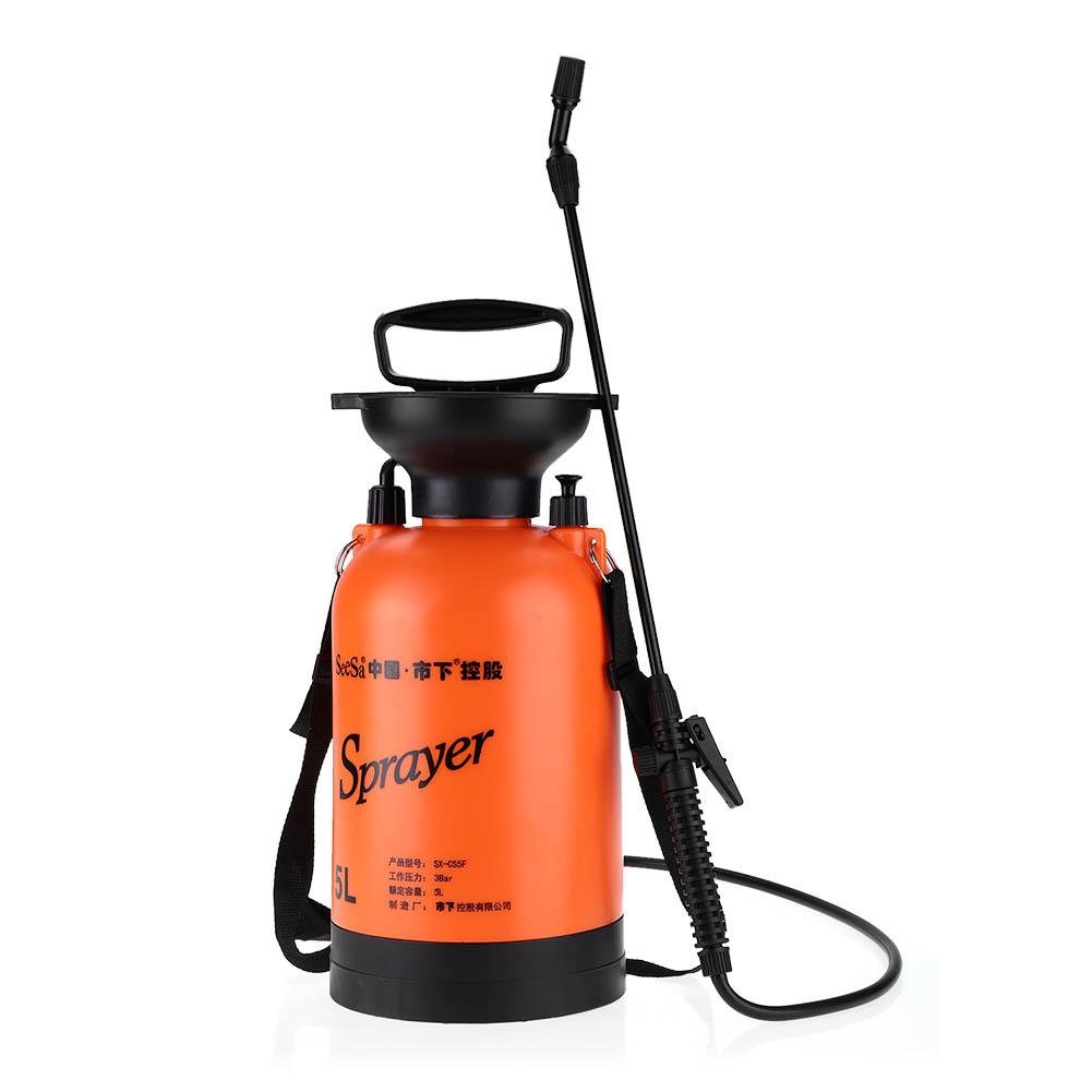 Asixx Garden Pressure Sprayer, Garden Sprayer Air Pressure Type with Shoulder Strap for Agricultural Gardening Use(5L)