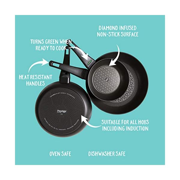Prestige--Thermo-Smart--Pots-and-Pans-Set--5-Piece-Cookware-Set-Non-Stick--Induction-Gas-and-Electric-Hobs Prestige Thermo Smart Non Stick Pots and Pans Set of 5 with Heat Indicators - Suitable as Induction Hob Pan Set, PFOA…