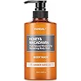 KUNDAL Nature Honey & Macadamia Natural Moisturizing Body Wash [Amber Vanilla] Deep Nourishment, Natural Extracts Blend, 10,000 ppm Honey, Safe for All Ages, Soft & Smooth Skin 16.9 fl oz (Pack of 1)