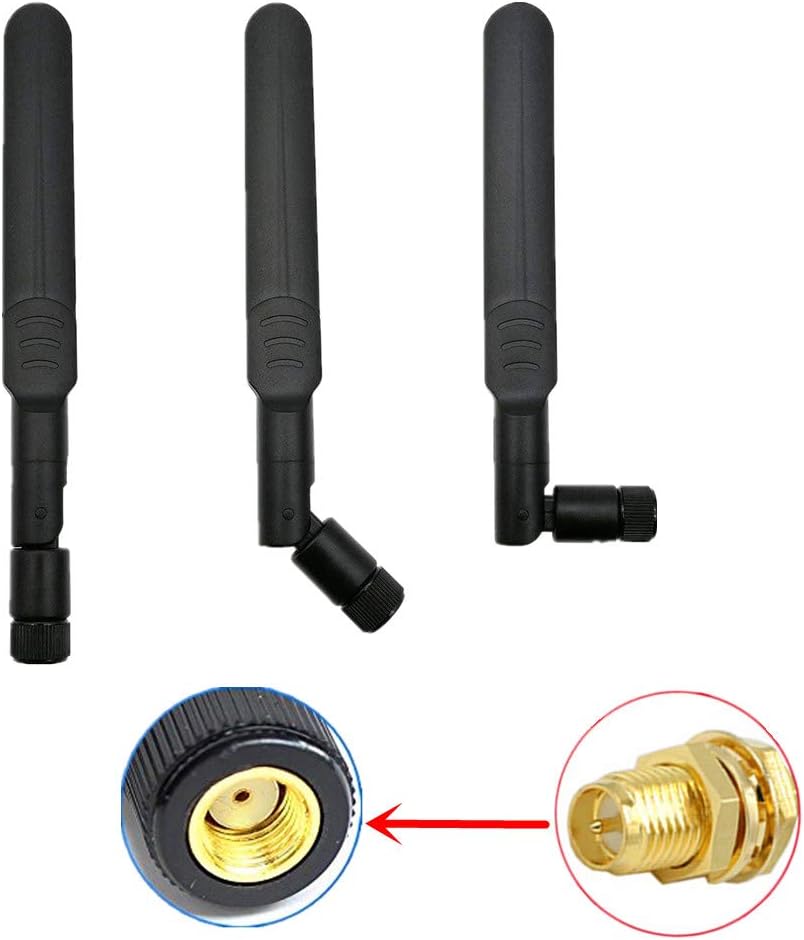 WayinTop 2Set 8dBi 2.4GHz 5GHz Dual Band Wireless Network WiFi RP-SMA Male Antenna + 20cm IPEX to RP-SMA Female Pigtail Cable for NGFF Wireless Card & M.2 (NGFF) 3G/4G Card - Image 3