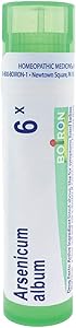 Boiron Arsenicum Album 6X, Homeopathic Medicine for Food Poisoning, 80 Pellets