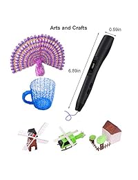 Bolígrafo de impresión 3D, para manualidades y artes únicas, bolígrafo 3D para niños, adultos, niñas, niños, artistas, modelos, bricolaje, rellenos de filamentos y funda de transporte