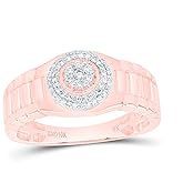 Jewels By Lux 10K Yellow Or White Or Rose Gold 1/4Cttw Natural Diamond Mens Ring