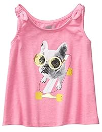 Crazy 8 - Camiseta sin mangas con nudo en A, para niña