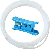 5M (16.4ft) PTFE Teflon Tube for 1.75mm Filament : 2.5mm ID&times;4mm OD Bowden Tube, for Bambulab AMS X1/ X1C/ P1P/ P1S/ A1/ A1 Mini, Prusa MMU3/ Direct Drive Extruder, with Tubing Cutter.
