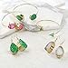 Boho Fashion Pear Shape Teardrop Gemstone Organic White Druzy Dangle Earrings For Women For Teen 14K Gold Plated Metal