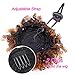 GX Beauty Afro Ponytail Drawstring African American Curly Ponytail Hair Extensions Synthetic Kanekalon Puff Ponytail Hair Piece for Black Women(#T30)