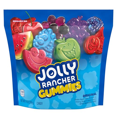 JOLLY RANCHER GUMMIES ASSORTED FRUIT FLAVORED CANDY BAG, 14 OZ