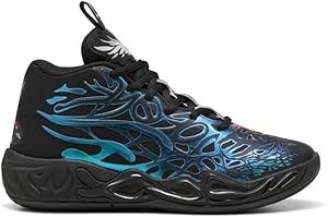 PUMA Kids Boys Mb.04 Reflections Basketball Sneakers Shoes - Black