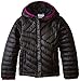 Columbia Big Girls' Powder Lite Puffer Jacket, Black/Bright Plum, Medium
