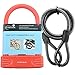 Lumintrail 16mm Heavy Duty 4-Digit Bicycle Bike Combination U-Lock with 4 ft Cable - Assorted Colors