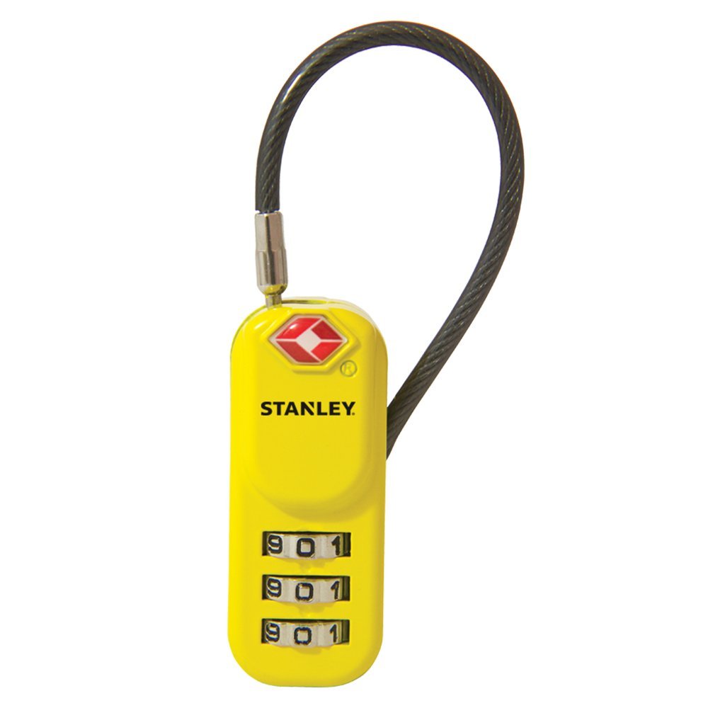Stanley 20 mm TravelMax TSA Padlock - Yellow
