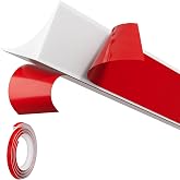 Conwang 118" Flexible L-Shaped Quarter Round,Bendable Trim Molding,White | Double-Sided Self Adhesive Peel and Stick Silicone Shoe Molding Trim for Floor Edge,Wall Corner,Stairs,Cabinet and Tub Edge