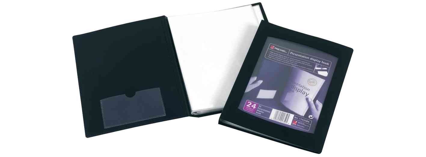 Rexel 17435BK Display Book A5/24 Cover Black