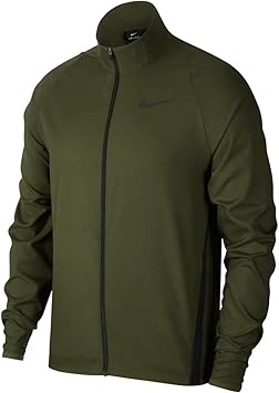 Amazon Co Jp ナイキ メンズ トレーニングウェア Dri Fit ウーブン チーム ジャケット カーゴカーキ ブラック ブラック 325 S スポーツ アウトドア