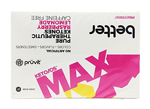Pruvit KETO OS MAX Raspberry Lemonade Caffeine Free 20 Pack