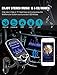 FM Transmitter, Otium FM40 Bluetooth Wireless Radio Adapter Stereo Music Tuner Modulator Car Kit 1.8