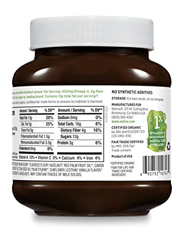 1 Nutiva+Certified+Hazelnut+Chocolate+13+ounces