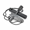 Grenhaven Feuerstein Feuerstahl im robusten Alugehäuse Silber oder Schwarz Feuerstarter Stift Länge 6 cm 9.000…