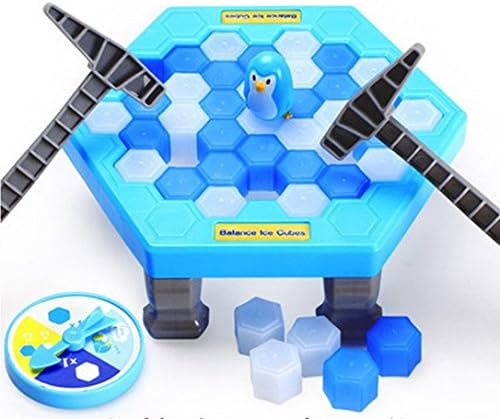 Puzzle Table Games - ANTTAA Balance Ice Cubes Save Penguin Icebreaker Beating Interactive Desktop Party Games for Boys Girls above 3 Years
