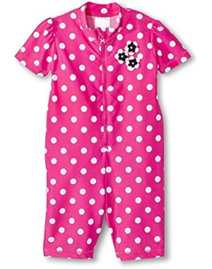 Just One You by Carter's Baby Girls' Full Body Rash Guard - Polka Dot