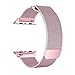 Walcase for Apple Watch Band 38mm 42mm, Milanese Loop Replacement Metal iWatch Band for Apple Watch Series 3 2 1 (38mm, Rose Gold)