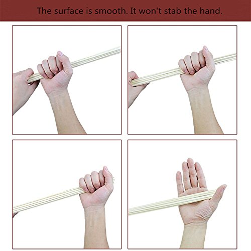500Pcs Natural BBQ Bamboo Skewers for Shish Kabob, Grill, Appetizer, Fruit, Corn, Chocolate Fountain, Cocktail , More Size Choices 4"/6"/8"/10"/12"