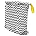Planet Wise Roll Down Wet Diaper Bag - Large - Gray Chevron