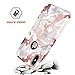 iPhone X Case, iPhone X Marble Case, BENTOBEN Shiny Rose Gold White Marble Design Slim Drop Proof 2 in 1 Hybrid Hard PC Flexible TPU Anti Slip Protective Phone Case for iPhone X - Rose Gold Marble