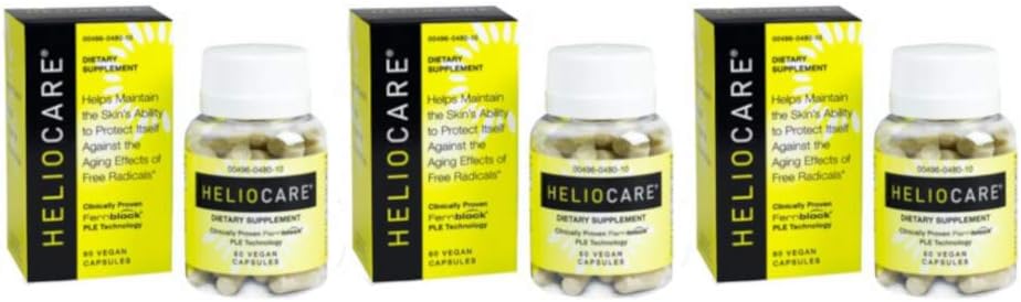 Heliocare Skin Care Formula - 60 Vegan Capsules each (Value Pack of 3)