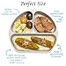 Silicone Suction Plates for Babies, Stick to High Chair Trays and Table, Divided Baby Dishes, Perfect Kids Plates, BPA Free