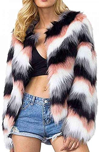 Multicolor fur parka Clearance
