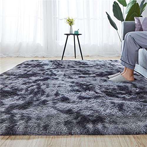 Rainlin Soft Fluffy Bedroom Rugs Indoor Shaggy Plush 4x6.6 Area Rug College Dorm Living Room