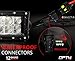 OPT7 12 Gauge 500W 1-Way LED Light Bar Wiring Harness w/Switch - 11ft Dimmer Strobe Waterproof Relay
