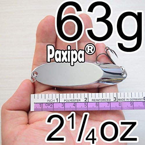 Paxipa 10x Fishing Slice Spoons Metal Slug Lures Fishing Silver Hard Bait Spinnners