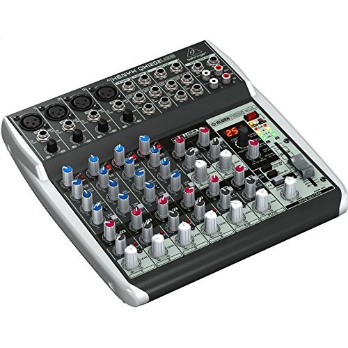 BEHRINGER, QX1202USB Premium 12-Input 2-Bus Mixer with Xenyx Mic Preamps & Compressors British EQs Black