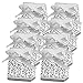 100 Pack Party Favor Boxes, Silver Decorative Boxes with Ribbons, for Small Party Gift, Chocolate, Wedding Cake Slices