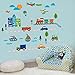 CherryCreek Decals Transportation and City Scene Kids' Room Peel and Stick Wall Sticker Decals