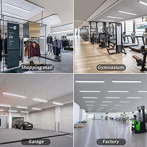 Öuesen Feuchtraumleuchte Led 150cm 45W LED Kellerlampe 4500LM, Werkstatt Deckenleuchte IP66 Wasserfest Led… – Bild 7