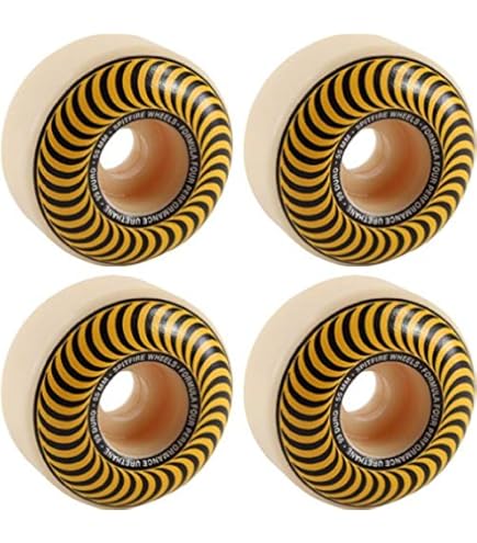 Amazon.com : Spitfire Skateboard Wheels 52mm F4 99A Conical