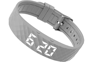 Vibrating Alarm Clock Watch for Heavy Sleepers,Wearable Vibration Wrist Alarm,Silent WakeUp Bracelet & Smart Wristband