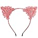 XIMA 2017 New Style Lace Cat Ears Girls Hair Accessories Headwear Children Cat Ears Hairband Headband for Birthday Party Women Cat Ears Headbands (8pcs)