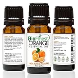 BioFinest Orange Oil - 100% Pure Orange Essential Oil - Premium Organic - Therapeutic Grade - Best For Aromatherapy - Boost Immune System - Mood Lifting - FREE E-Book (10ml)