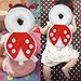 Baby Toddlers Head Protective , Adjustable Infant Safety Pads For Baby Walkers Protective Head and Shoulder Protector Prevent Head Injured Suitable Age 4-24 Months,Cute Ladybug(Red)