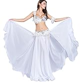 ROYAL SMEELA Belly Dancer Costumes for Women Belly Dance Bra and Belt Chiffon Belly Dancing Skirt Bellydance Outfit Carnival