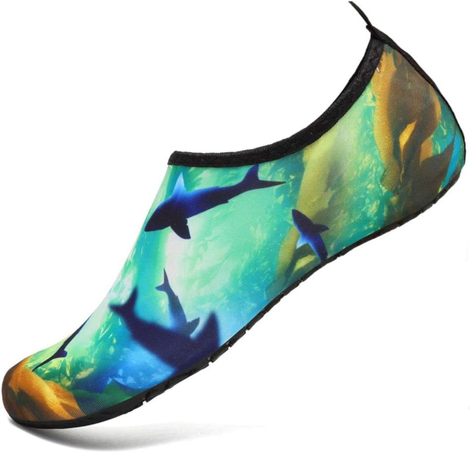 Funnie Unisex Adults Water Shoes Barefoot Shoes Quick-Dry Slip-On Aqua Yoga Socks For Beach Sea Park Surfing Diving Swimming Walking Boating Snorkeling Shoes