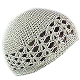 Crochet Beanie Hat Knit Beret Skull Cap Hat,One Size,Beige Knit.Beige Knit