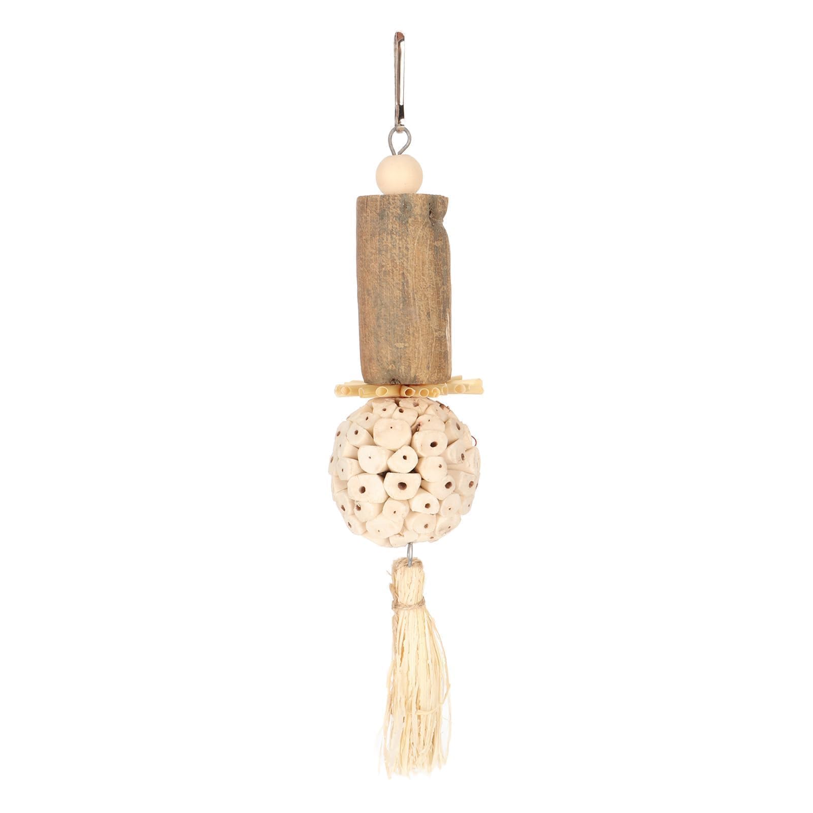 Sola Stick Bird Toys, Soft Ball Log Sola Wood Bird Foot Balls Bird Foraging Toys for Budgies Cockatiels Lovebirds