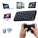 HDE Bluetooth 3.0 Keyboard Mini Travel Size Wireless Pocket Keypad for Sony Playstation PS4 + Tablets + Smartphones