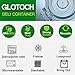 Glotoch Meal Prep Container, 50 Pack 24 OZ To Go Containers，Round Plastic Food Storage Containers Set with Lids - Microwave, Freezer & Dishwasher Safe，Eco-Friendly, BPA-Free, Durable & Stackable